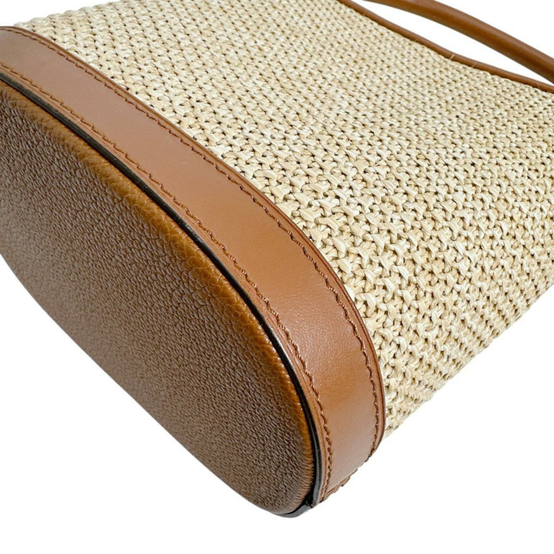 Louis Vuitton Petit Bucket 手提包，皮革，M59962，棕色-8