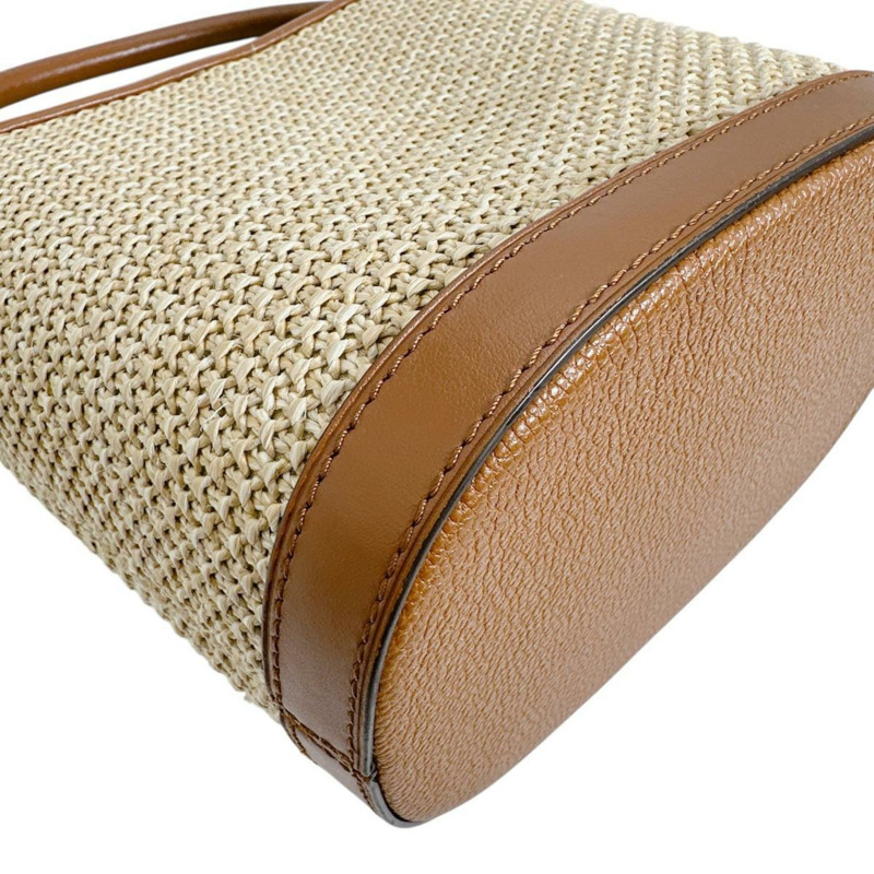 Louis Vuitton Petit Bucket 手提包，皮革，M59962，棕色-9