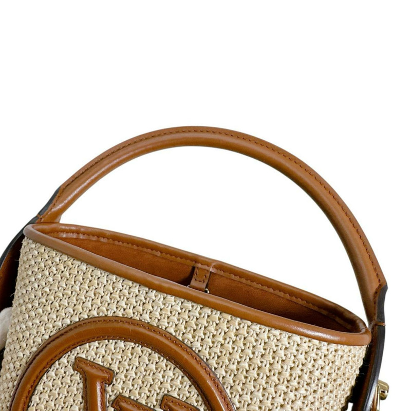 Louis Vuitton Petit Bucket 手提包，皮革，M59962，棕色-11