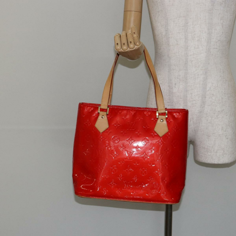 【日本直送】路易威登 Monogram Vernis Houston 手提包 紅色 M91092 LV 授權 146697-23