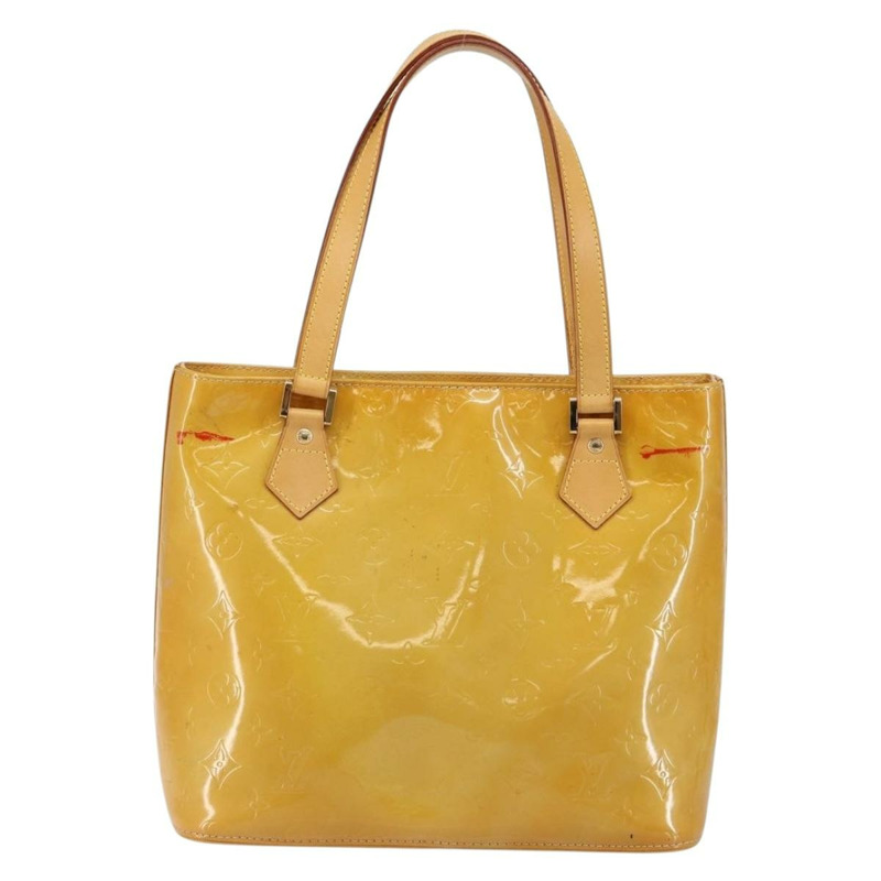 【日本直送】路易威登 Monogram Vernis Houston 手提包 米色 M91004 LV 正品 BA6988-1