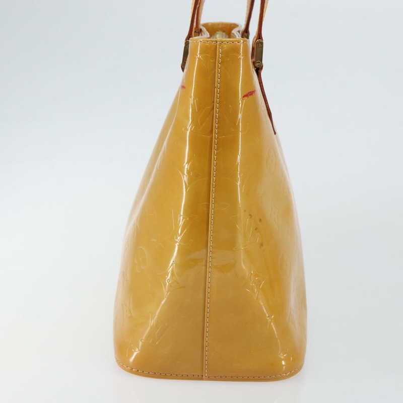 【日本直送】路易威登 Monogram Vernis Houston 手提包 米色 M91004 LV 正品 BA6988-2