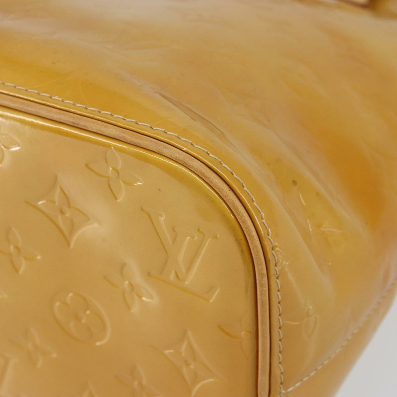 【日本直送】路易威登 Monogram Vernis Houston 手提包 米色 M91004 LV 正品 BA6988-8