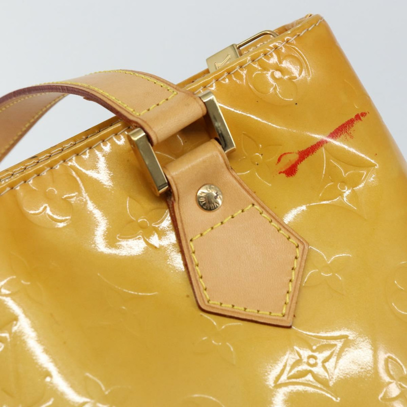 【日本直送】路易威登 Monogram Vernis Houston 手提包 米色 M91004 LV 正品 BA6988-16