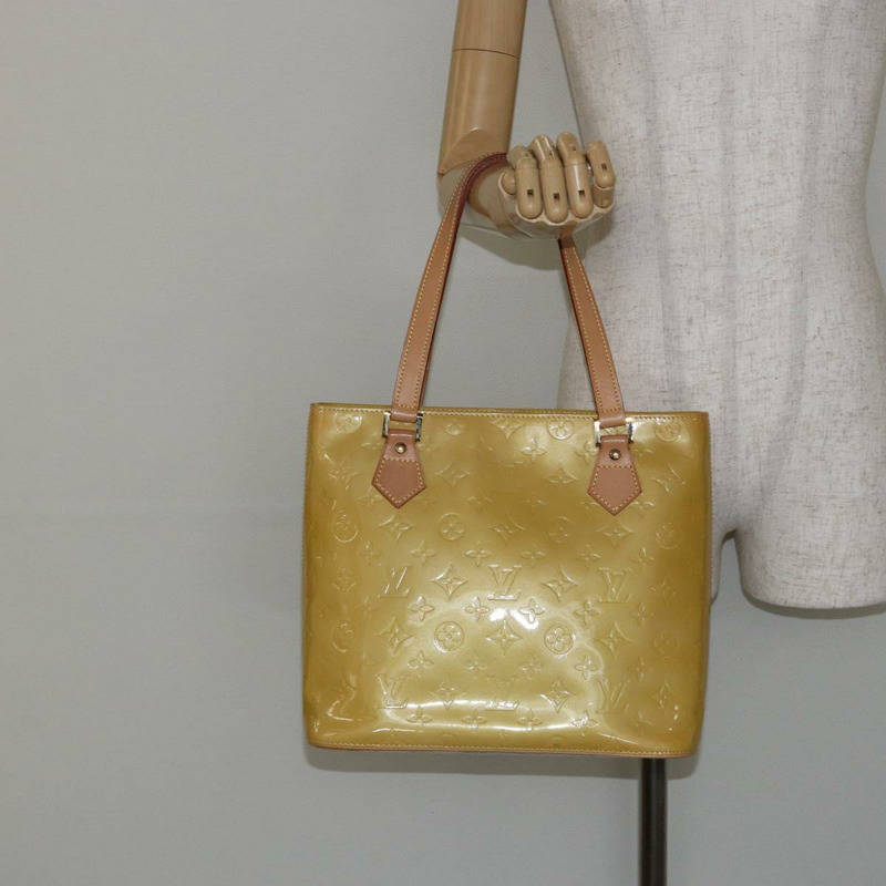 【日本直送】路易威登 Monogram Vernis Houston 手提包米色 M91004 LV 正品 ep11279-22