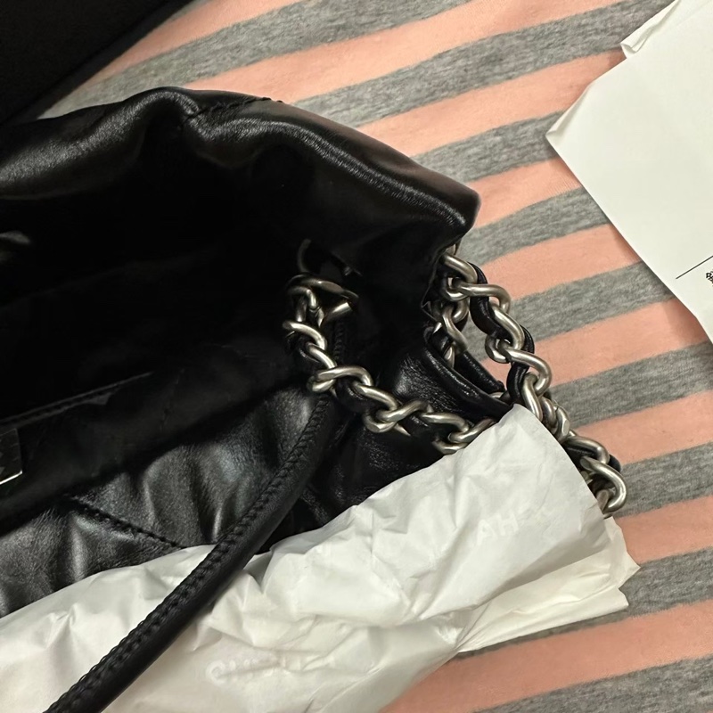 Chanel 香奈兒 22 bag mini 黑銀-8