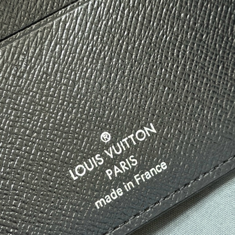 Lv 黑老花短夾 芯片款-8