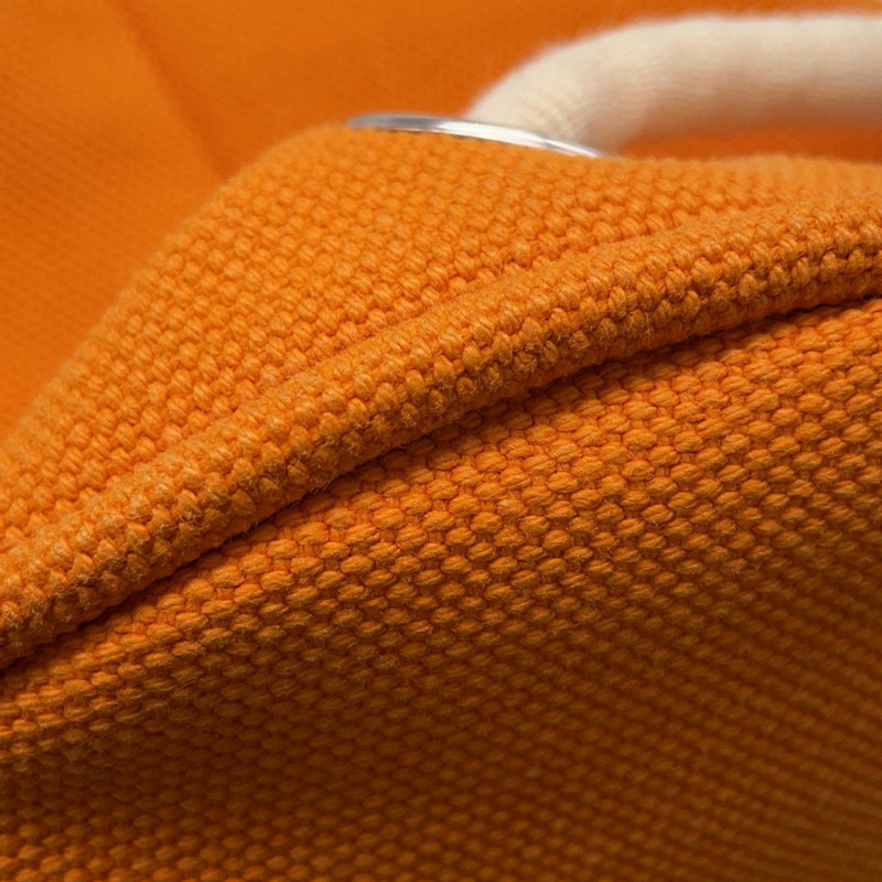 Hermes Hermès Sac Marine Recife PM 橙色帆布單肩包。-7