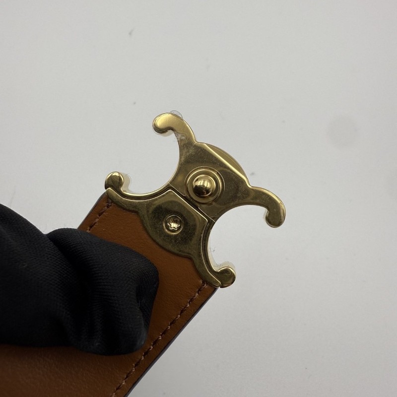 CELINE Victoire 凱旋門老花 金色飾面 帆布 錢包 常規 女款 棕色-12