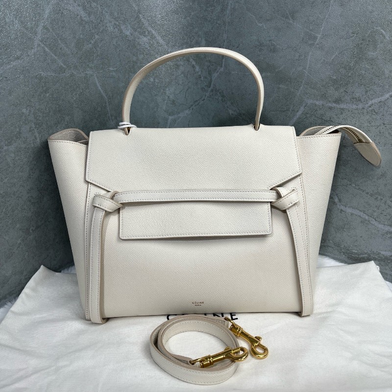 Celine BELT 白色鯰魚包 肩背包手提包 189003ZVA.08GC-0