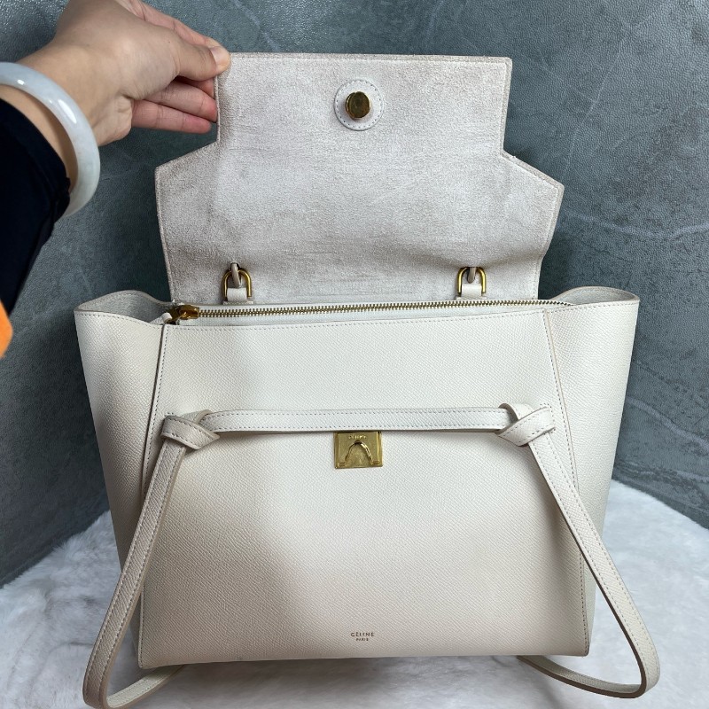 Celine BELT 白色鯰魚包 肩背包手提包 189003ZVA.08GC-6