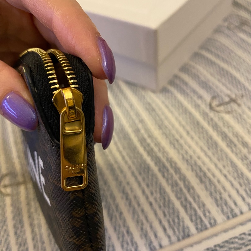 ❤️CELINE 老花字母零錢包-3