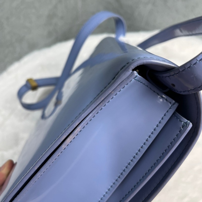 Celine Classic Box藍色光面牛皮豆腐包 肩背包斜背包 164173AFD.29PO-13