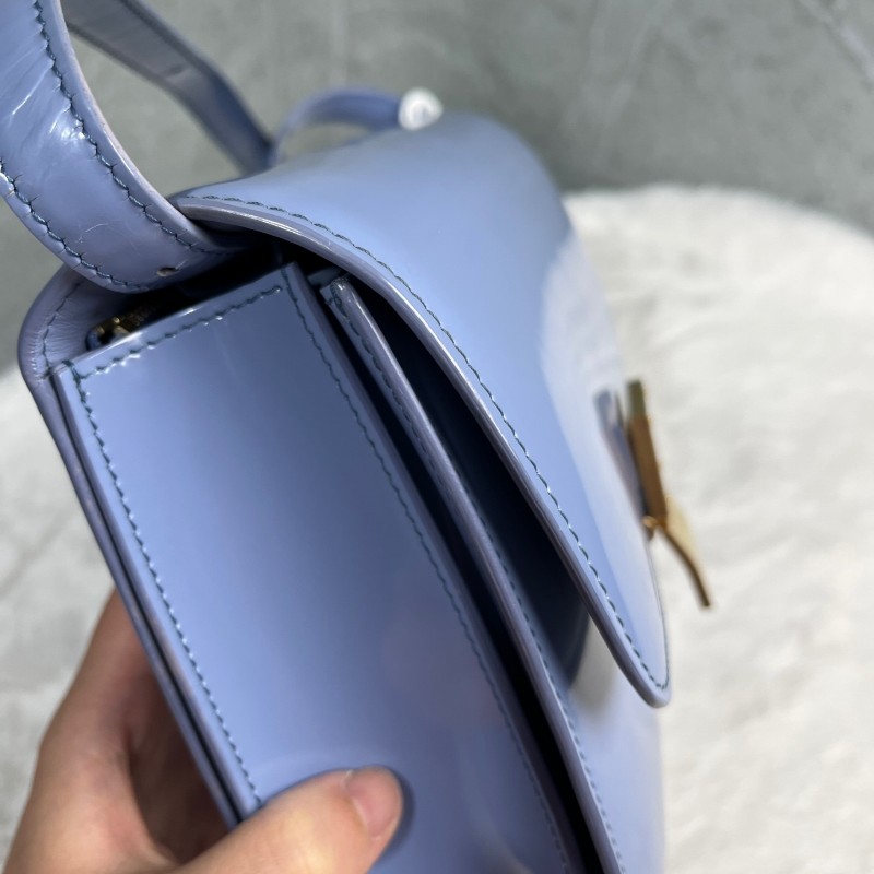 Celine Classic Box藍色光面牛皮豆腐包 肩背包斜背包 164173AFD.29PO-14