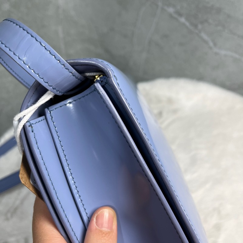 Celine Classic Box藍色光面牛皮豆腐包 肩背包斜背包 164173AFD.29PO-16