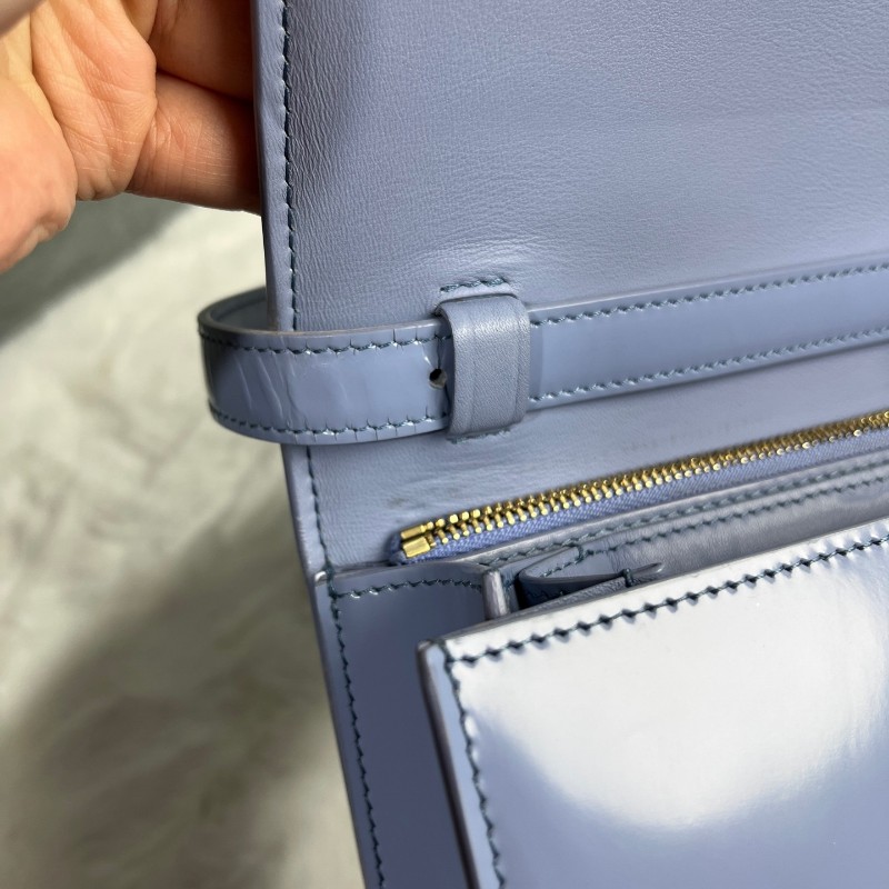 Celine Classic Box藍色光面牛皮豆腐包 肩背包斜背包 164173AFD.29PO-20