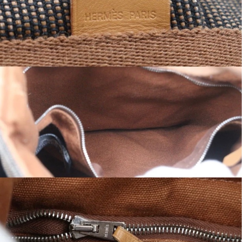 「JL精品代購」9新 Hermes 愛馬仕帆布菜籃包-8