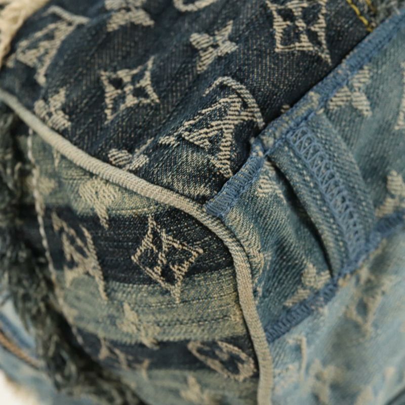 【日本直送】LOUIS VUITTON 字母牛仔布拼布 Speedy 30 包 藍色 M95380 正品 yk19687A-15