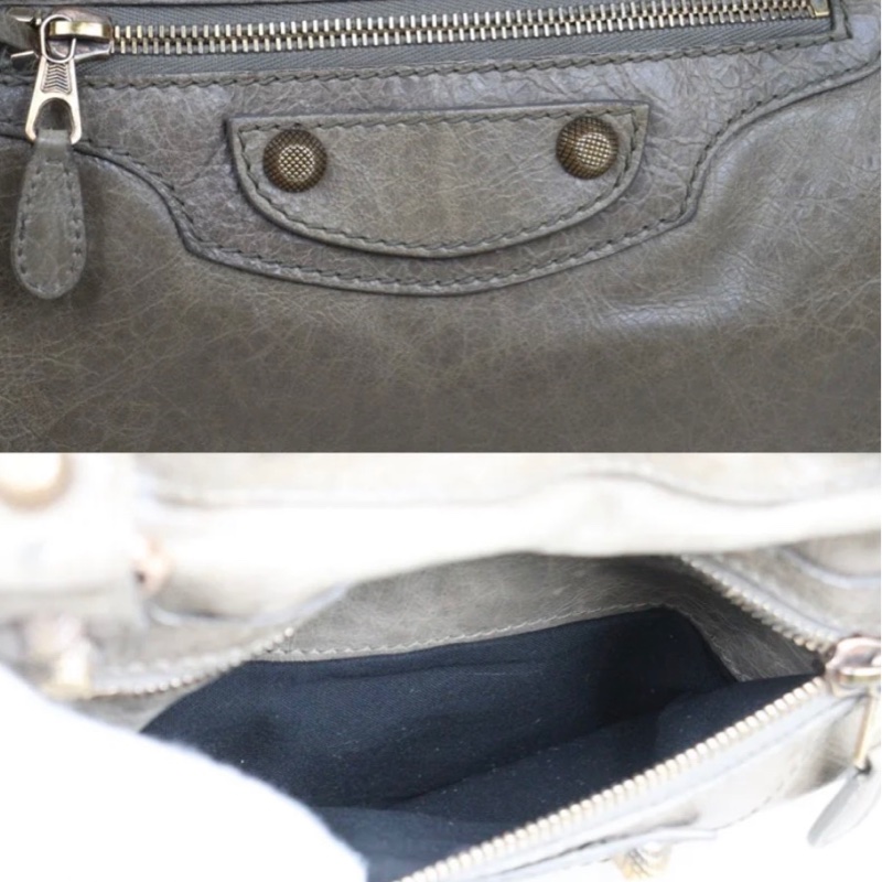 「JL精品代購」Balenciaga 機車包 奶茶色-11