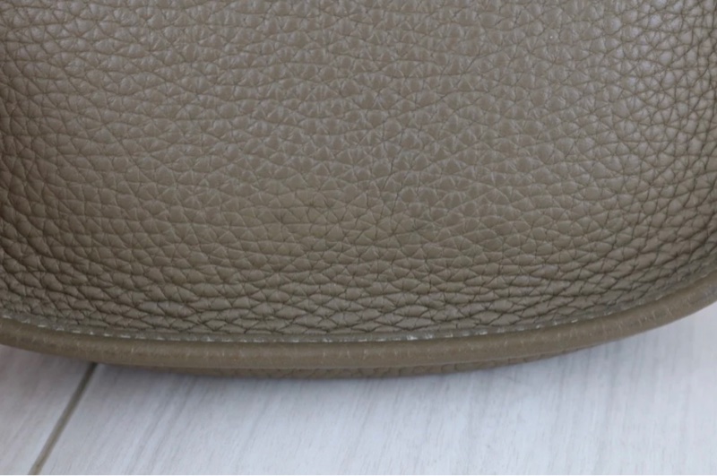 「JL精品代購」98新 Hermes 愛馬仕 Mini Evelyn 16大象灰-10