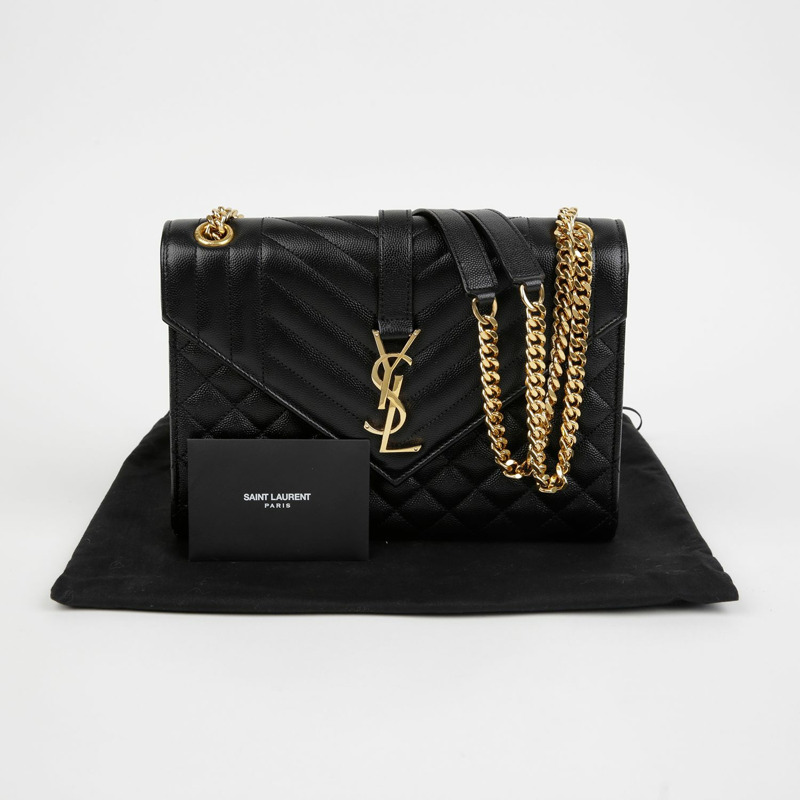 SAINT LAURENT 信封中單肩斜背包 600185-0