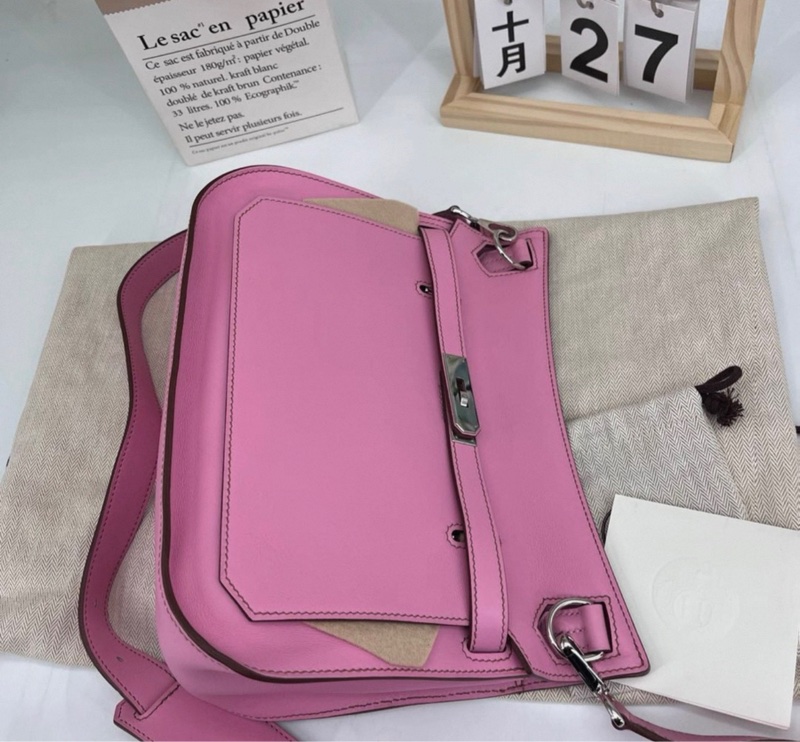 愛馬仕 98新A級 HERMES JYPSIERE 銀扣框0刻 箱包-3