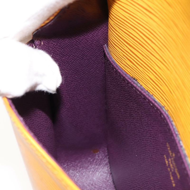 【日本直送】路易威登 Epi Saint Cloud PM 肩背包 黃色 M52219 LV Auth bs30112-19