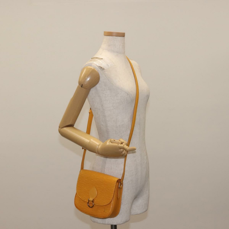 【日本直送】路易威登 Epi Saint Cloud PM 肩背包 黃色 M52219 LV Auth bs30112-20