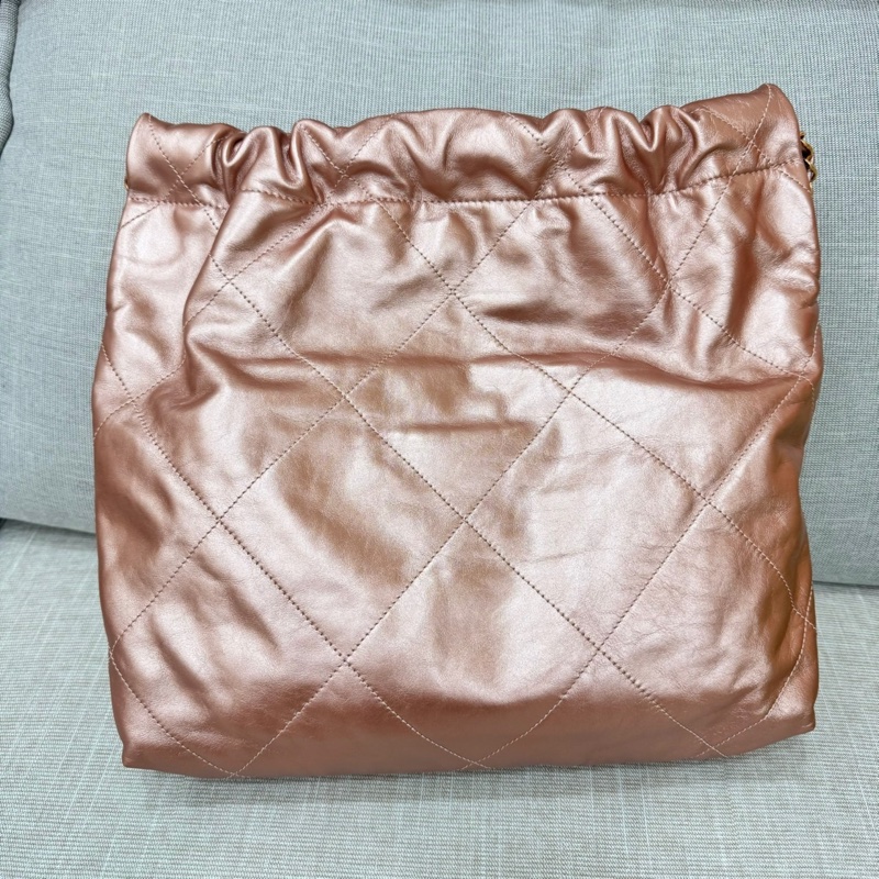 香奈兒香檳金22Bag 小號-8