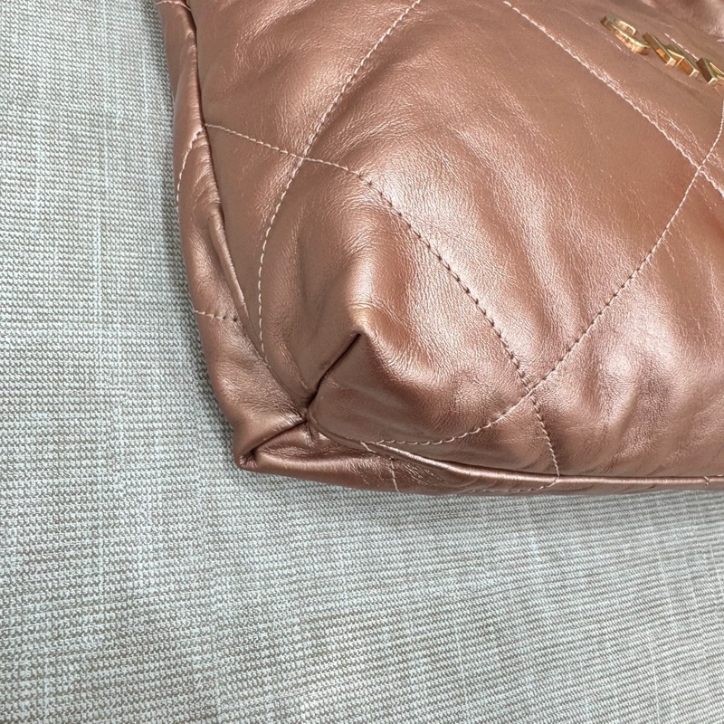 香奈兒香檳金22Bag 小號-15