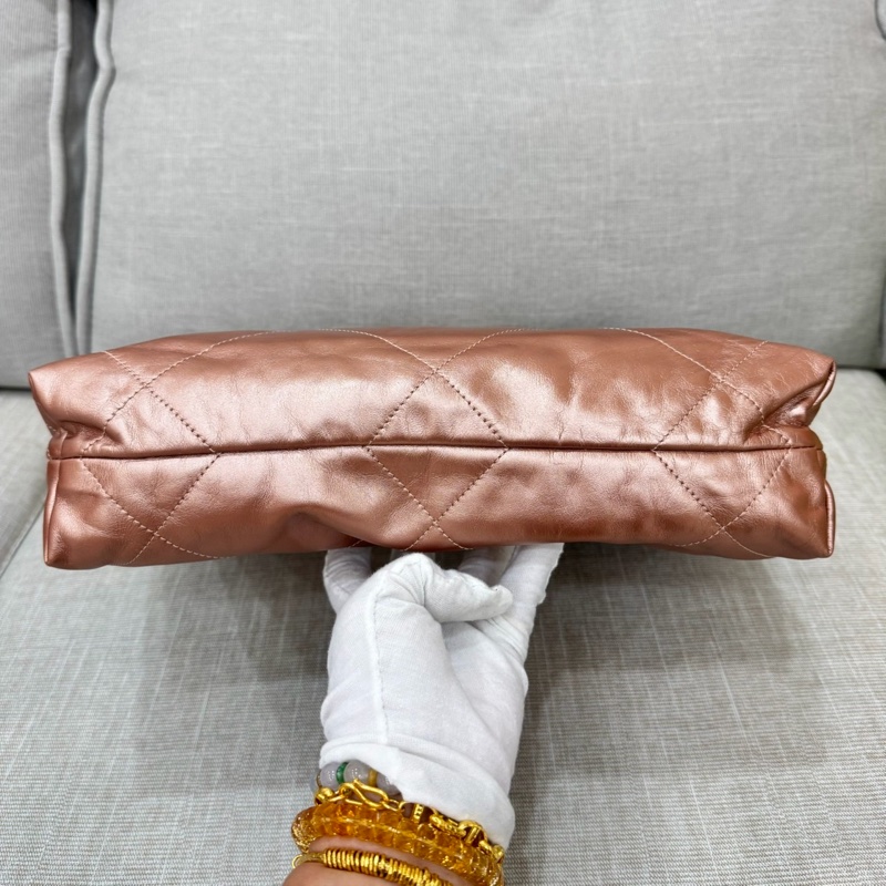 香奈兒香檳金22Bag 小號-18