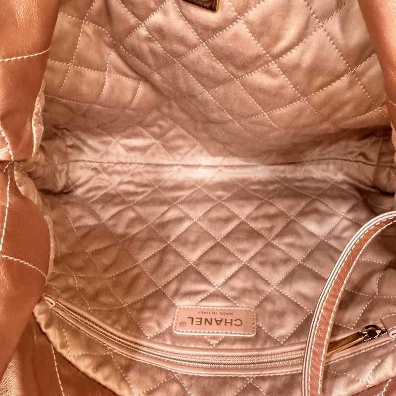 香奈兒香檳金22Bag 小號-24