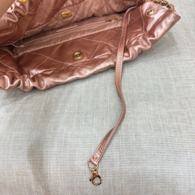 香奈兒香檳金22Bag 小號-30