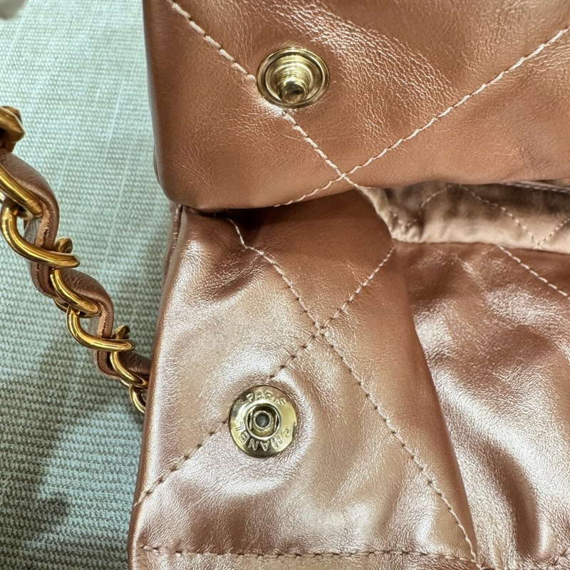 香奈兒香檳金22Bag 小號-33