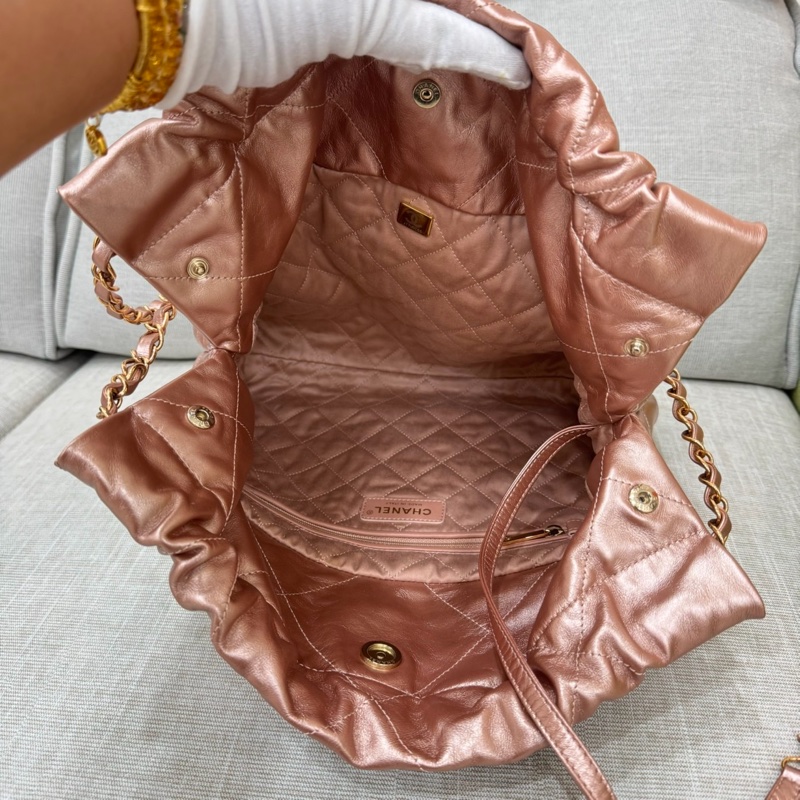 香奈兒香檳金22Bag 小號-47