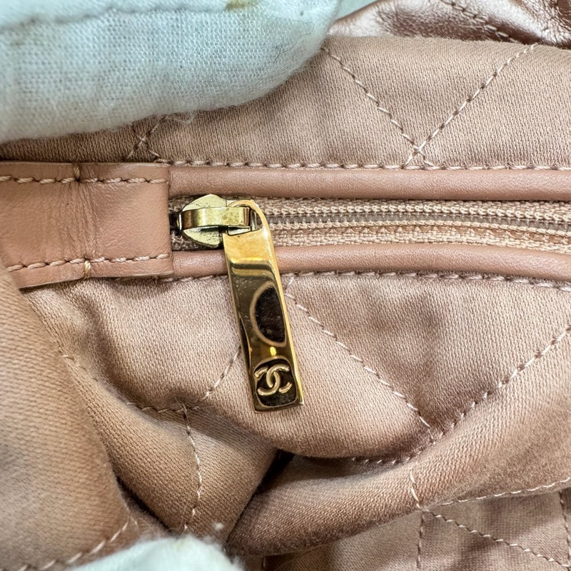 香奈兒香檳金22Bag 小號-56