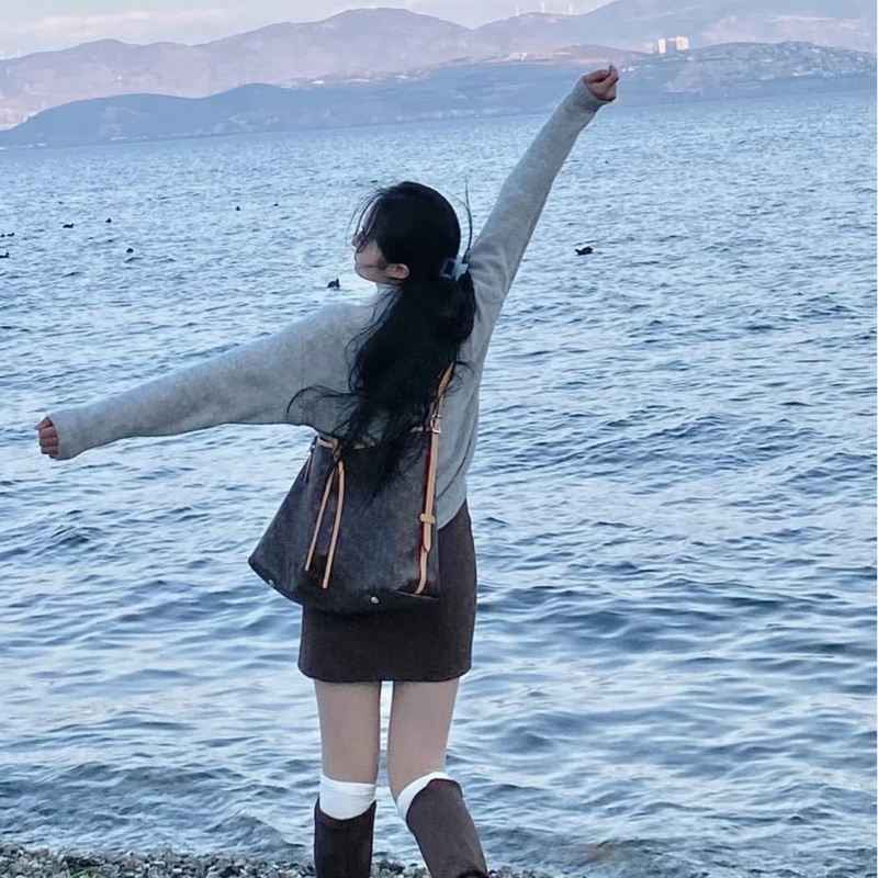 LV M46197 CARRYALL MM系列Monogram帆布牛皮飾邊手提 肩背包 斜背包附萬用包-3