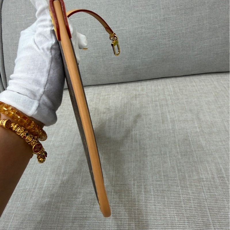 LV M46197 CARRYALL MM系列Monogram帆布牛皮飾邊手提 肩背包 斜背包附萬用包-39