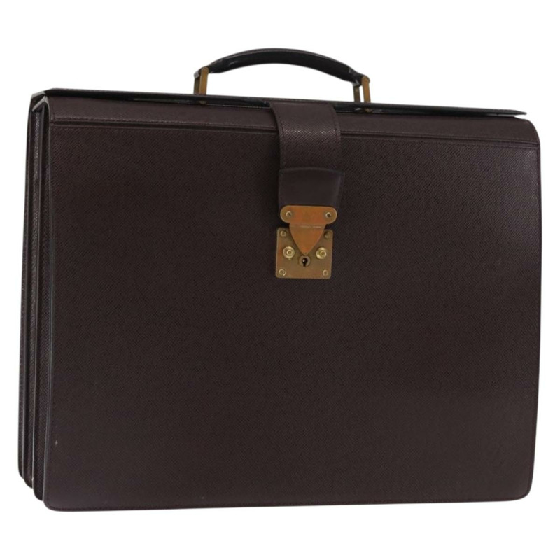 【日本直送】LOUIS VUITTON Taiga 皮革 Ural 公事包 Acajou M30026 LV 正品 th6414-0