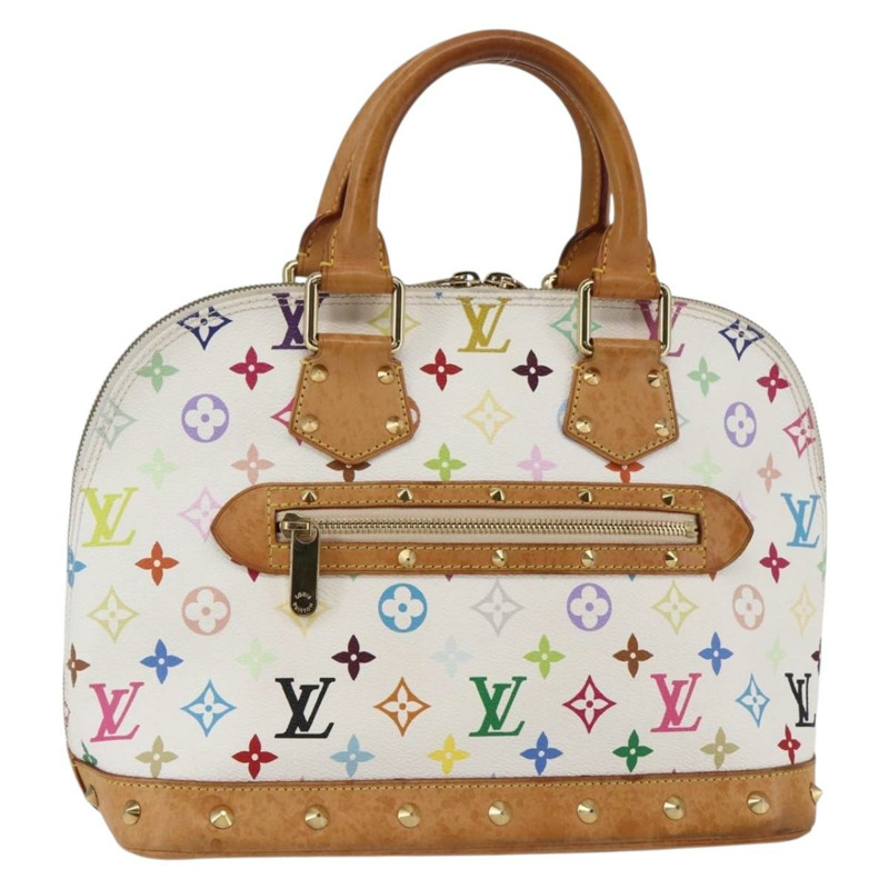 【日本直送】LOUIS VUITTON 字母多色 Alma 手提包 白色 M92647 LV 授權 yk19689-0
