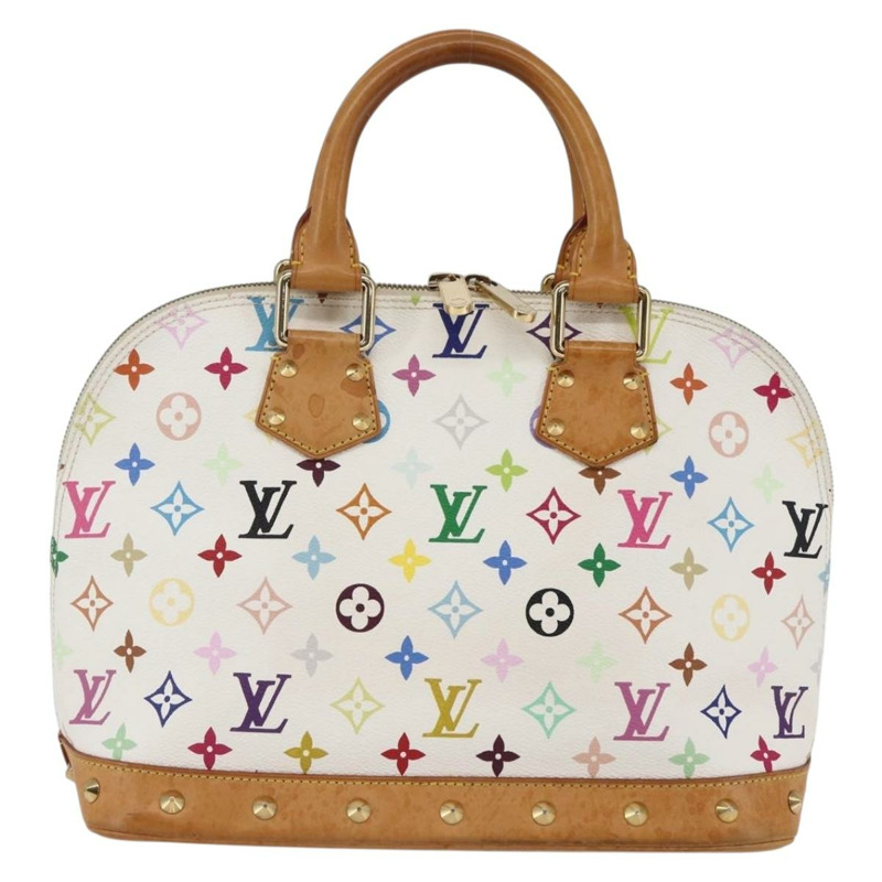 【日本直送】LOUIS VUITTON 字母多色 Alma 手提包 白色 M92647 LV 授權 yk19689-1