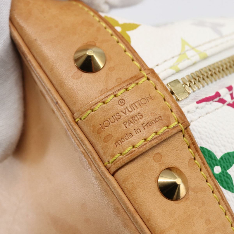 【日本直送】LOUIS VUITTON 字母多色 Alma 手提包 白色 M92647 LV 授權 yk19689-16