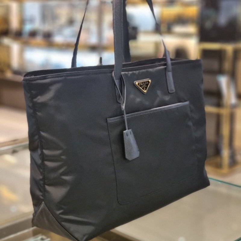 🎉新品好折扣✨Prada 1BG527 Re-Edition 1978 大款托特包 黑色-2