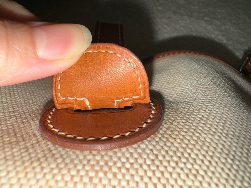 愛馬仕伊芙琳Hermes Evelyne29帆布拼馬鞍皮銀釦/愛馬仕帆布拼皮肩背包-30