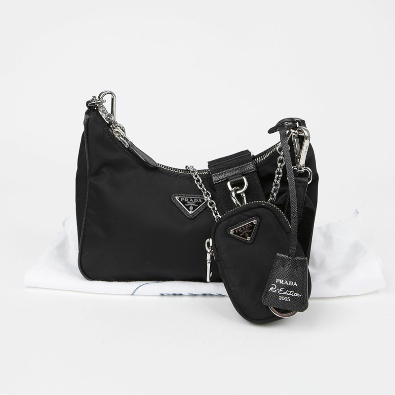 PRADA 1BH204 復刻版多功能單肩斜背包-0