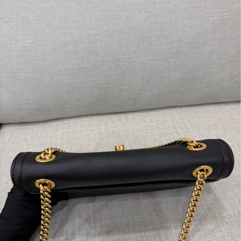 LV M22303新款 LockMe East West 鏈條包 肩背包 斜背包 黑金#晶片款#-14