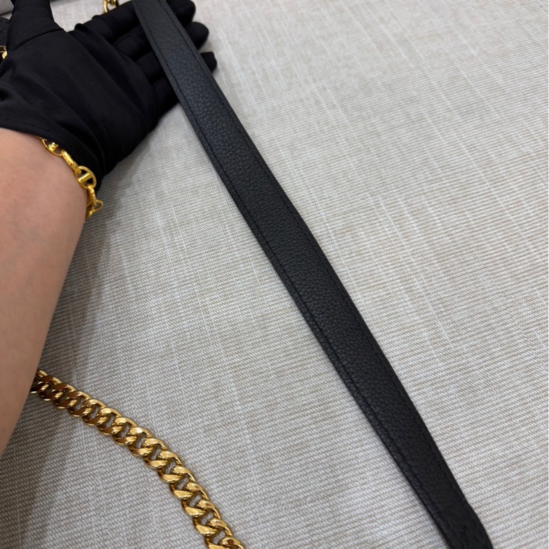 LV M22303新款 LockMe East West 鏈條包 肩背包 斜背包 黑金#晶片款#-19