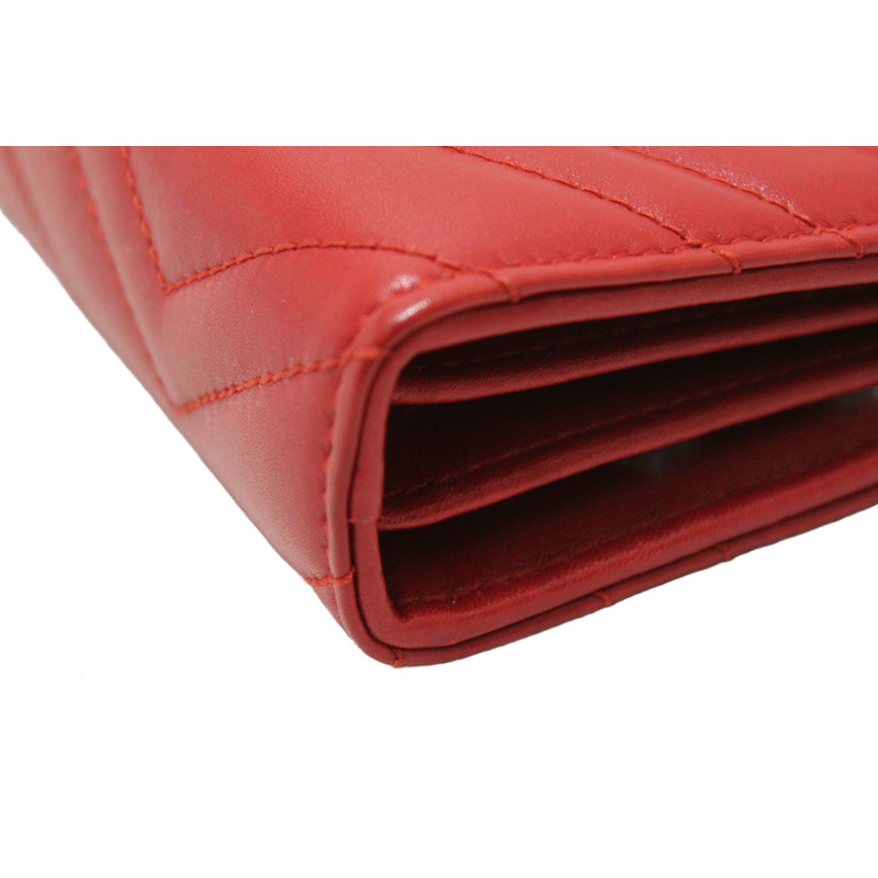 Gucci Red Marmont Matelassé Chevron Leather Mini Bag-10