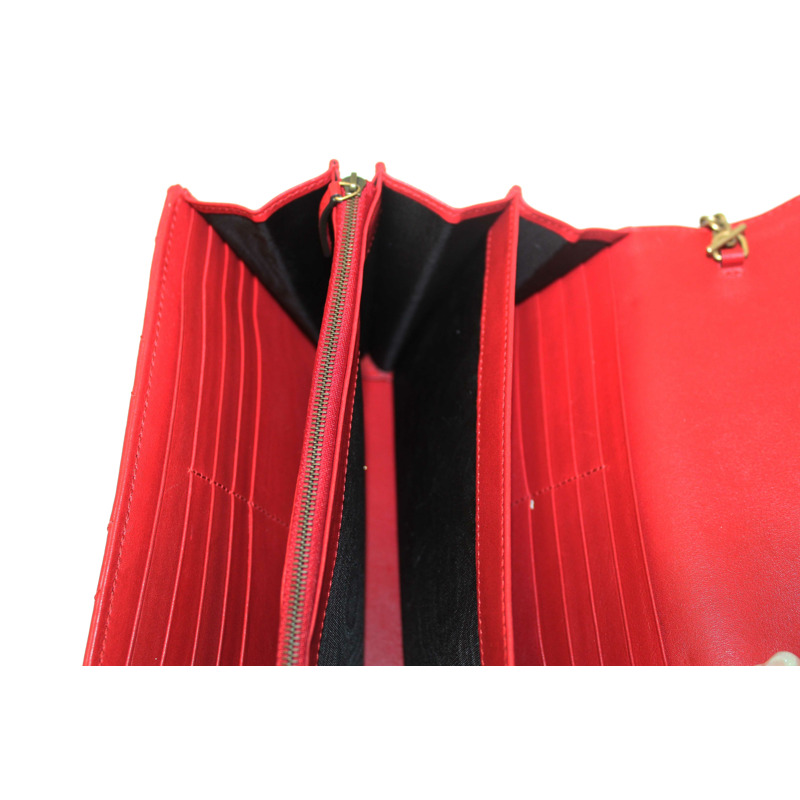 Gucci Red Marmont Matelassé Chevron Leather Mini Bag-24