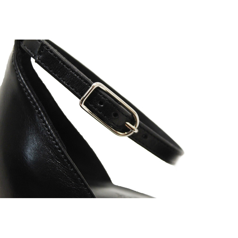 NEW Hermes Black Calfskin Leather Joy 70 High Heel Sandal Size 36.5-6